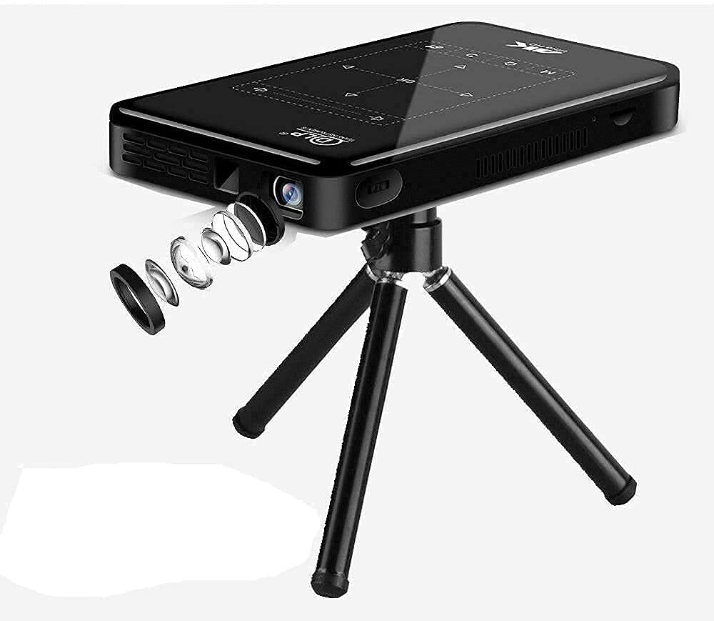 Microware Smart Portable 4K Ultra HD DLP Mini Smart Projector with